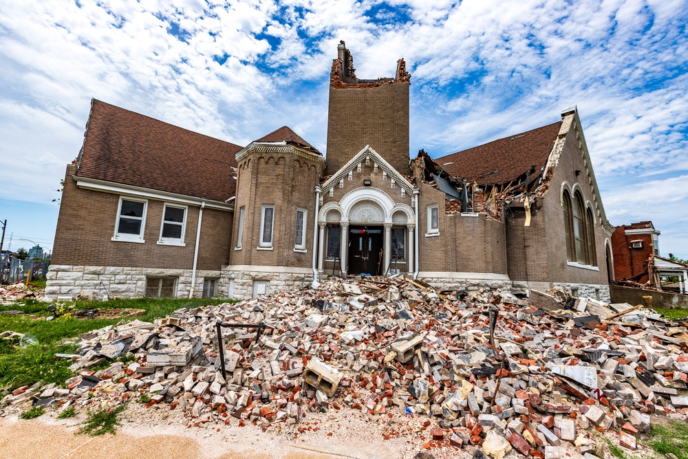 Tornado Damage in St. Louis, Missouri