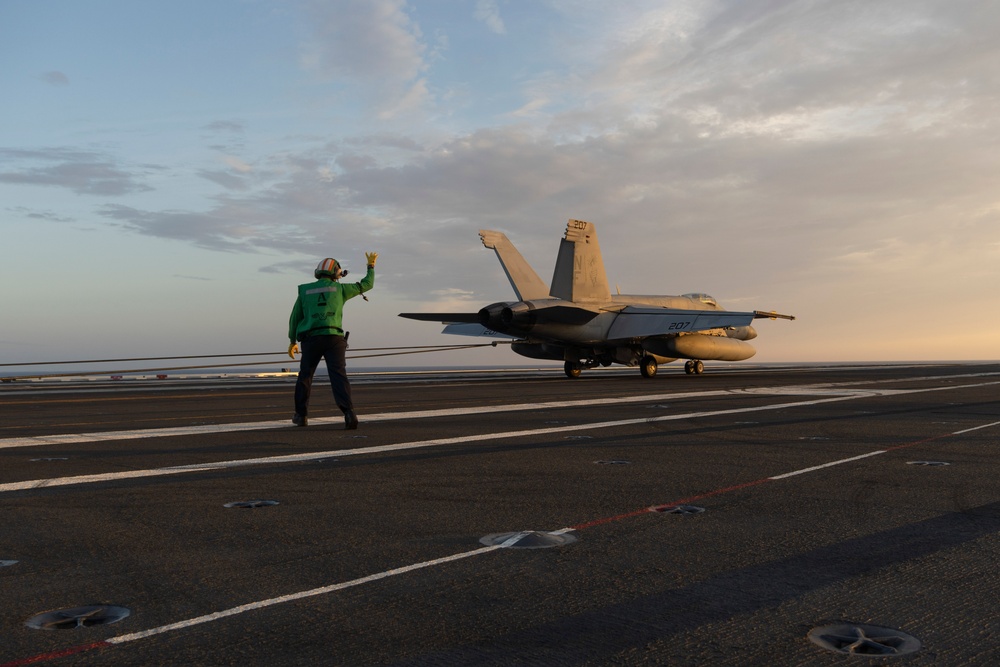 George Washington Conducts Flight Operations