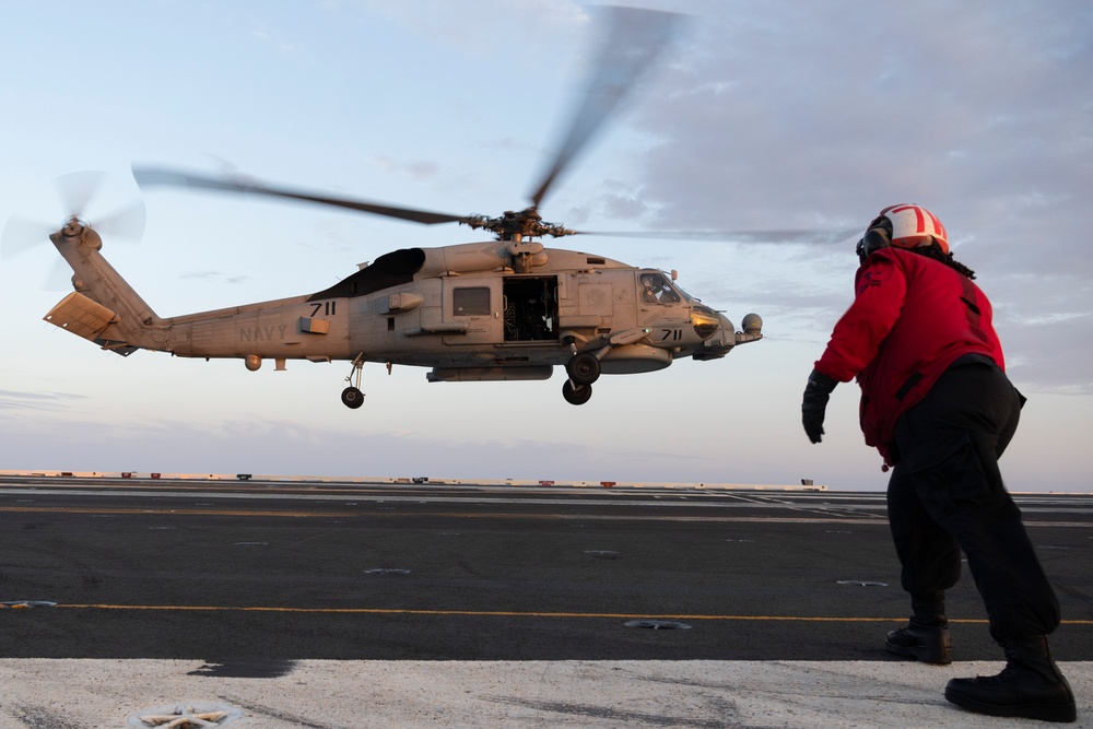 George Washington Conducts Flight Operations