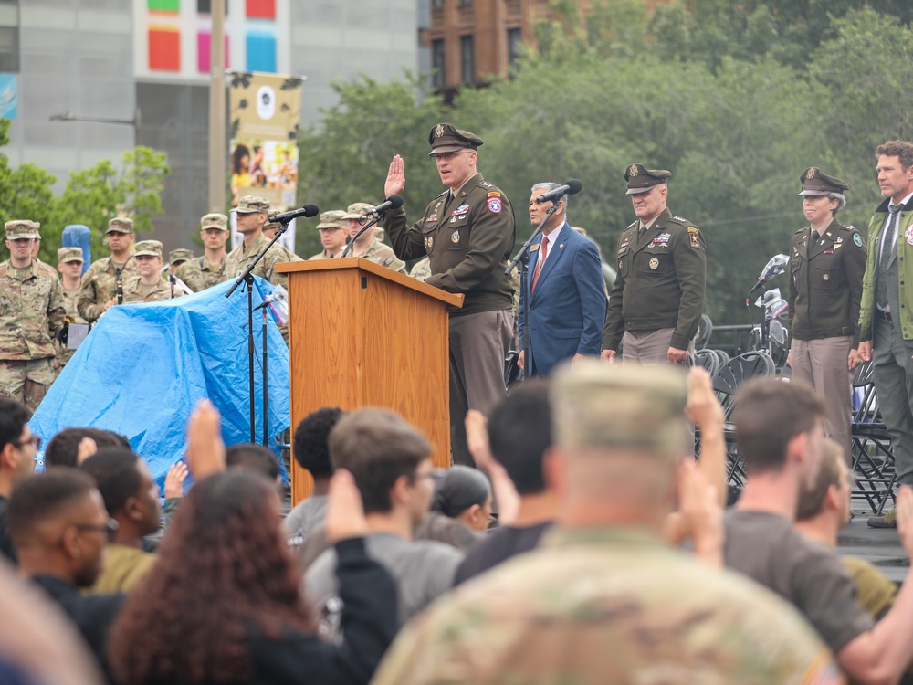 Army 250th Birthday Enlistment Ceremony