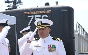 USS Scranton Holds Change of Command