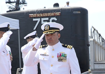 USS Scranton Holds Change of Command