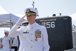USS Scranton Holds Change of Command