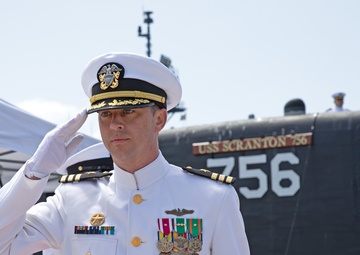 USS Scranton Holds Change of Command