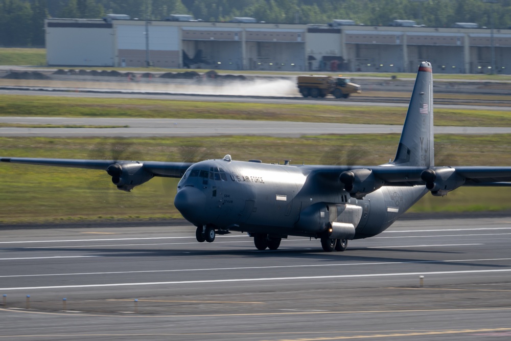 USAF aircraft participate in Red Flag-Alaska 25-2 familiarization day