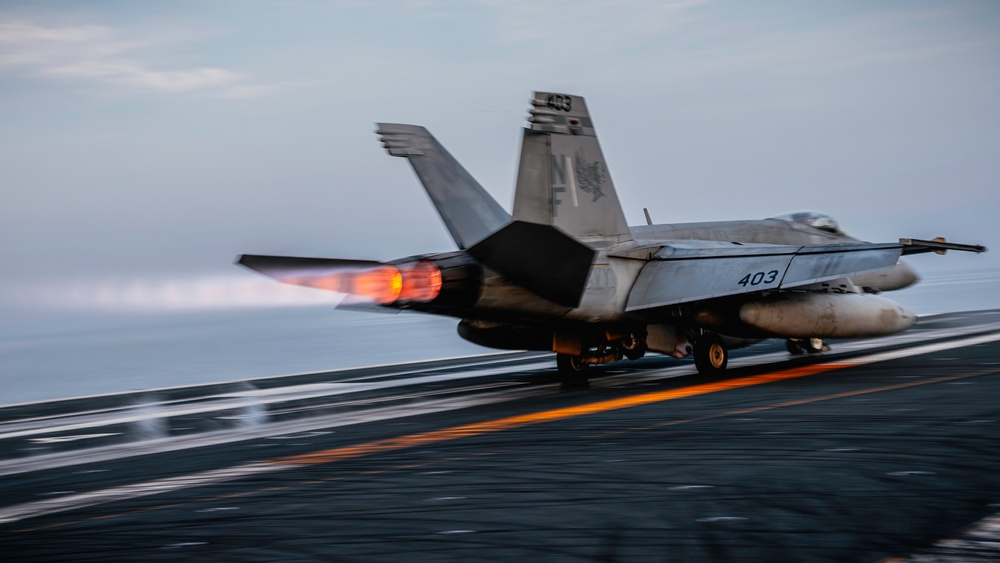 George Washington Conducts Flight Operations