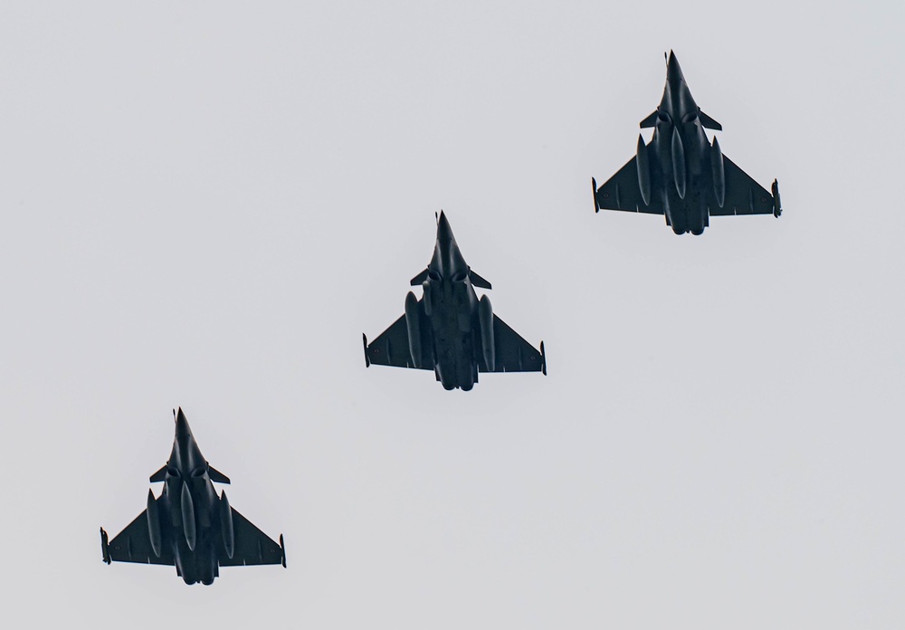 Sortie showdown: U.S., French and Finnish jets take the skies for Atlantic Trident 25