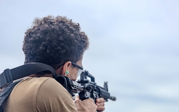 Small Arms Qualification Course aboard USS Ralph Johnson