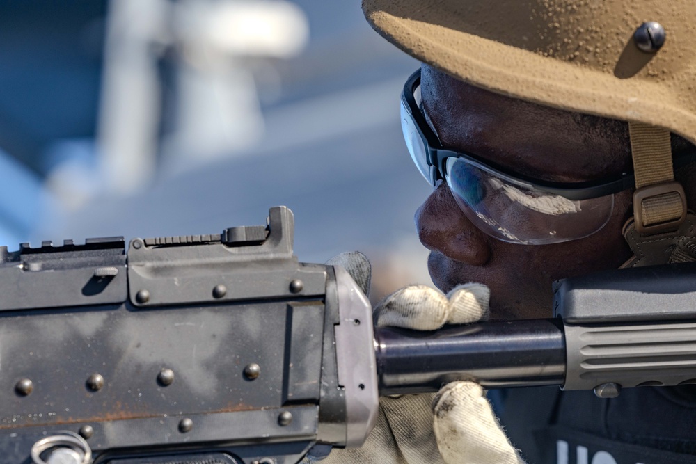 M240B Qualification aboard USS Ralph Johnson