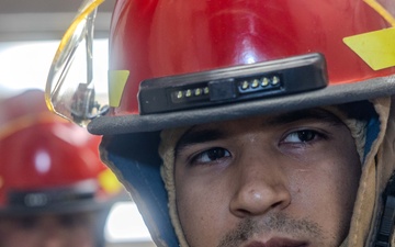 Sailors conduct Damage Control Training aboard USS Ralph Johnson