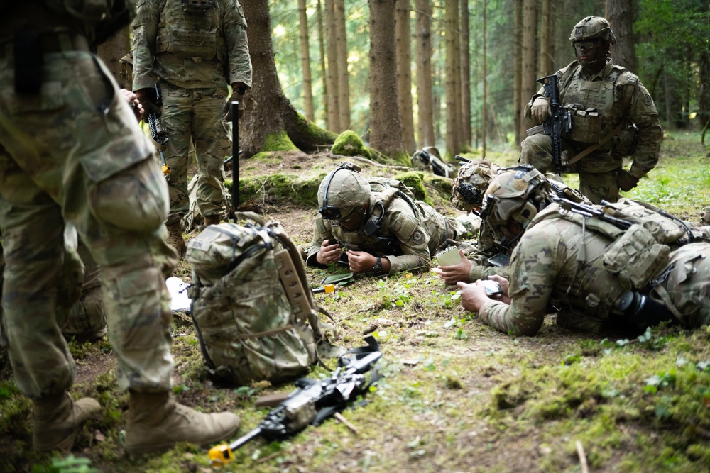 U.S. Soldiers test C-UAS integration for situational training exercises during Project Flytrap