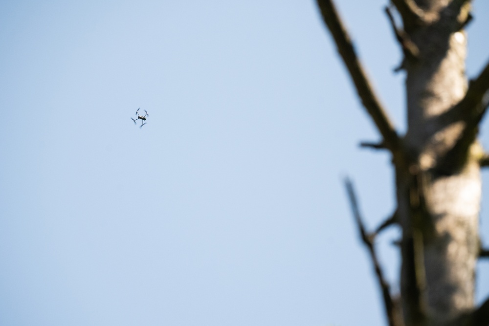 U.S. Soldiers test C-UAS integration for situational training exercises during Project Flytrap