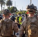 U.S. Marines, Department of Homeland Security police guard federal building