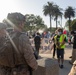 U.S. Marines, Department of Homeland Security police guard federal building