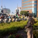 U.S. Marines, Department of Homeland Security police guard federal building