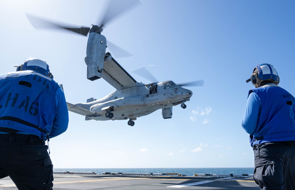 USS America (LHA 6) Conducts Flight Operations