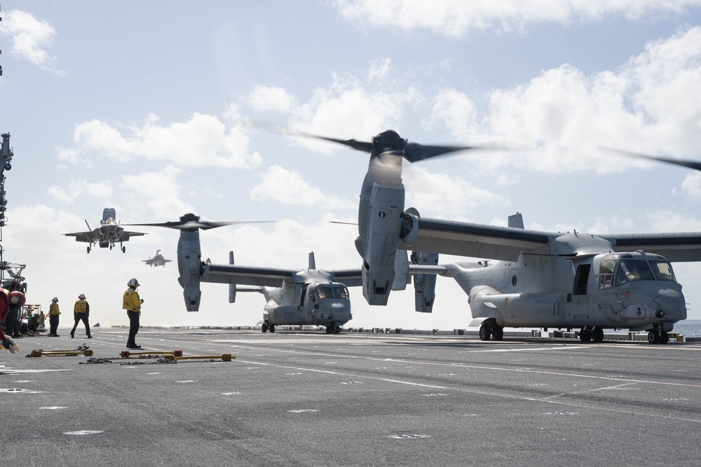 USS America (LHA 6) Conducts Flight Operations
