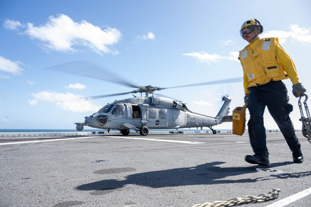 USS America (LHA 6) Conducts Flight Operations
