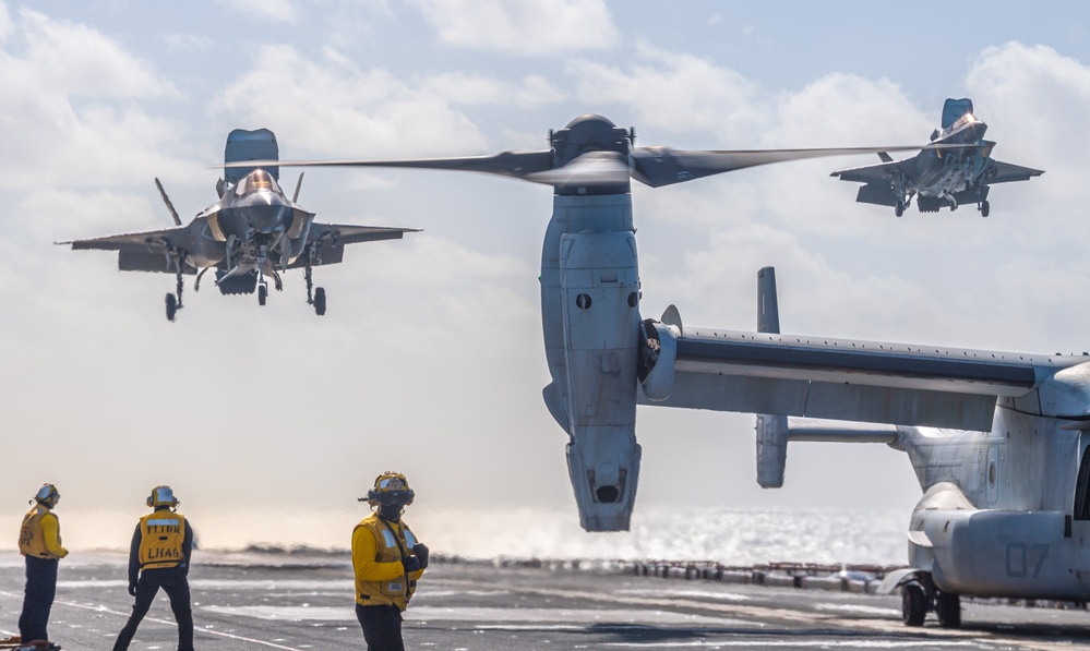 USS America (LHA 6) Conducts Flight Operations