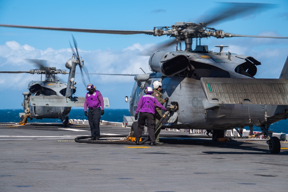 USS America (LHA 6) Conducts Flight Operations