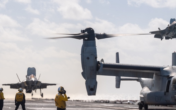 USS America (LHA 6) Conducts Flight Operations