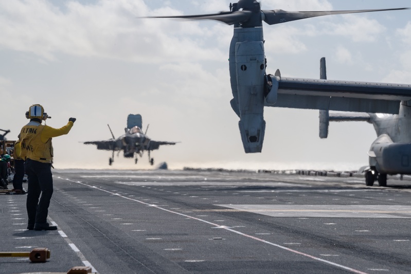 USS America (LHA 6) Conducts Flight Operations