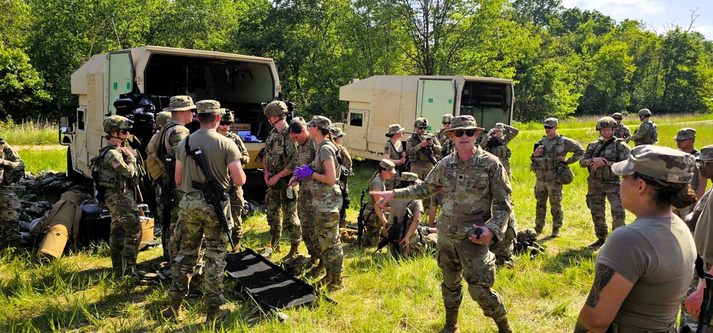 Medics with Wisconsin National Guard’s 2nd Battalion, 127th Infantry Regiment hold training at Fort McCoy; unit preps for deployment