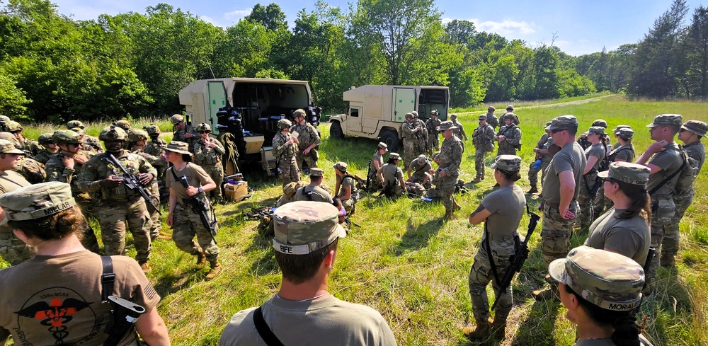 Medics with Wisconsin National Guard’s 2nd Battalion, 127th Infantry Regiment hold training at Fort McCoy; unit preps for deployment