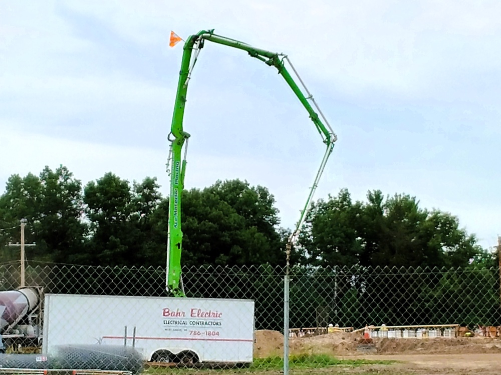 June 2025 construction operations at Collective Training Officers Quarters Project at Fort McCoy