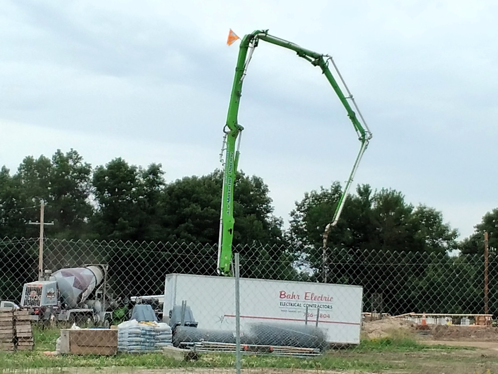 June 2025 construction operations at Collective Training Officers Quarters Project at Fort McCoy