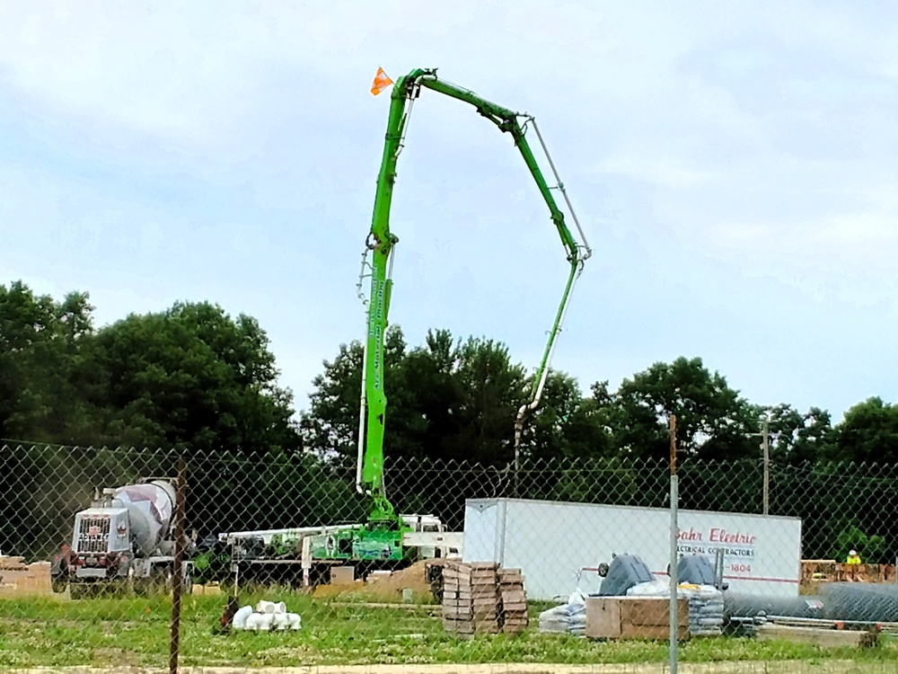 June 2025 construction operations at Collective Training Officers Quarters Project at Fort McCoy