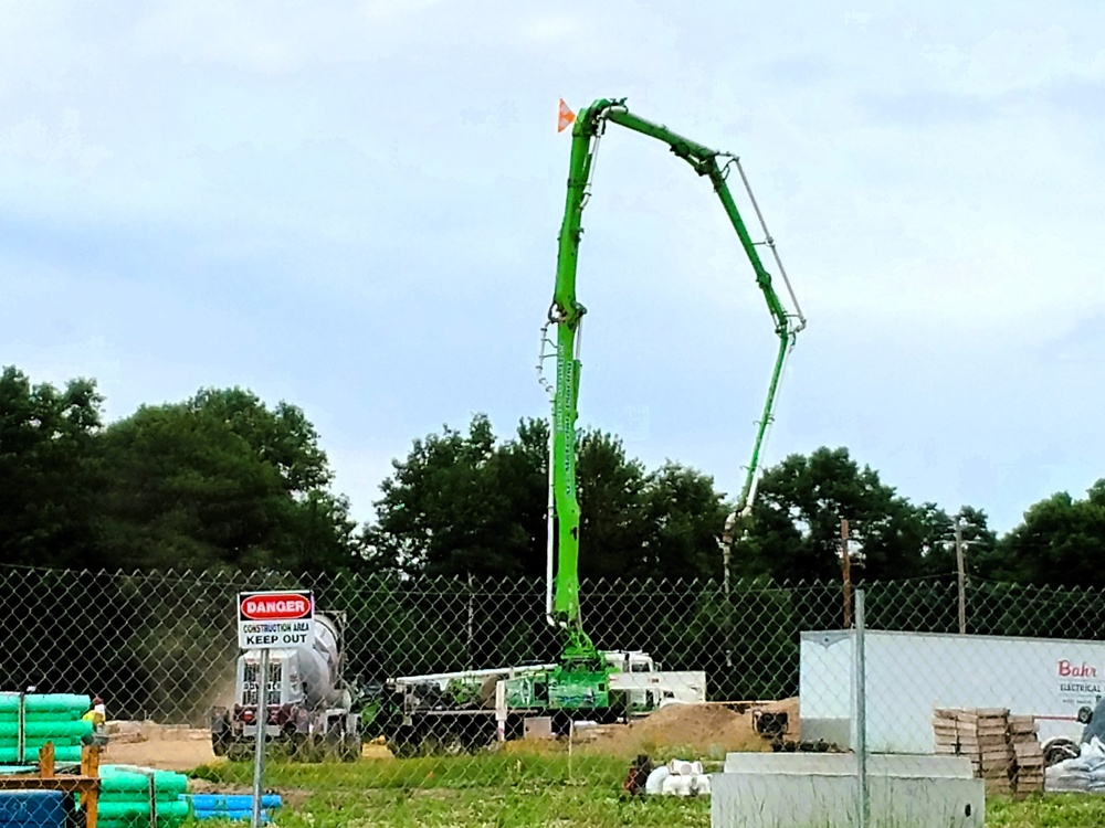 June 2025 construction operations at Collective Training Officers Quarters Project at Fort McCoy