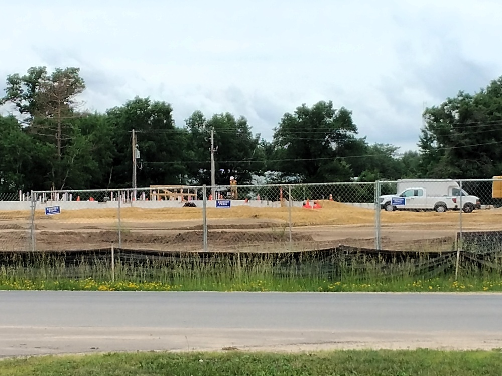 June 2025 construction operations at Collective Training Officers Quarters Project at Fort McCoy