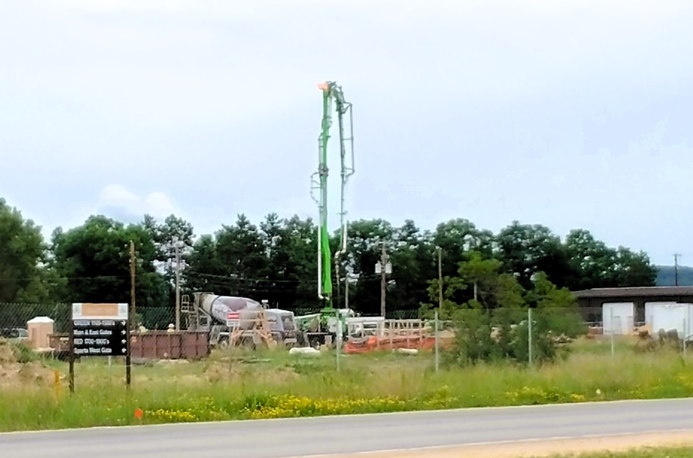 June 2025 construction operations at Collective Training Officers Quarters Project at Fort McCoy