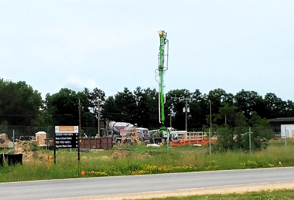 June 2025 construction operations at Collective Training Officers Quarters Project at Fort McCoy