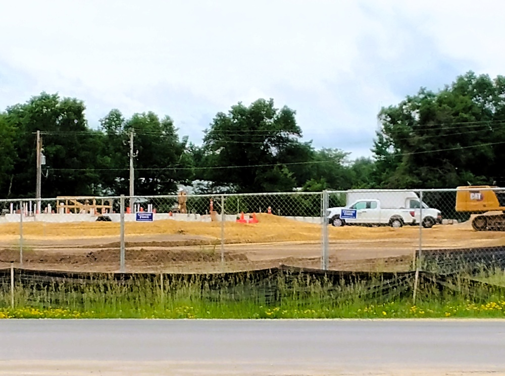 June 2025 construction operations at Collective Training Officers Quarters Project at Fort McCoy