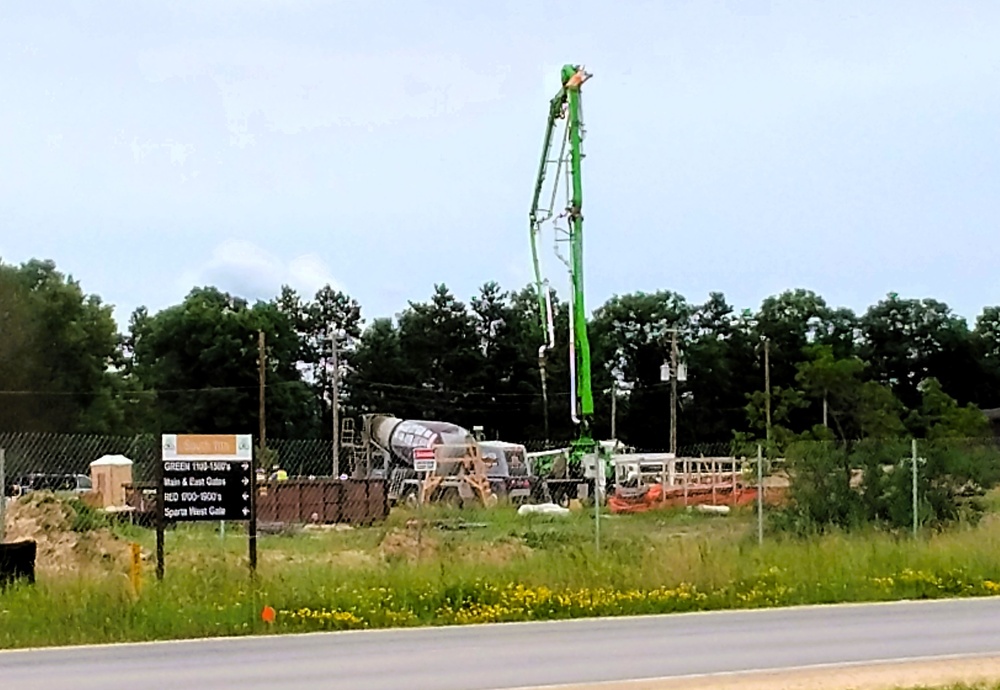 June 2025 construction operations at Collective Training Officers Quarters Project at Fort McCoy