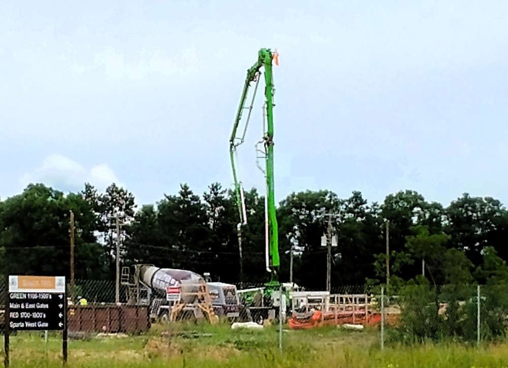 June 2025 construction operations at Collective Training Officers Quarters Project at Fort McCoy
