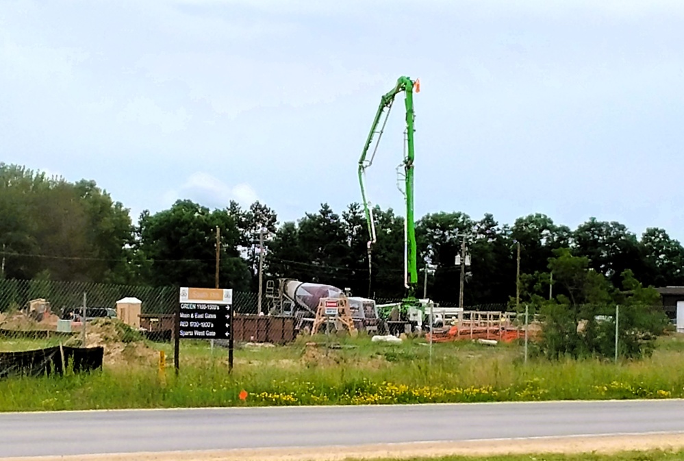 June 2025 construction operations at Collective Training Officers Quarters Project at Fort McCoy