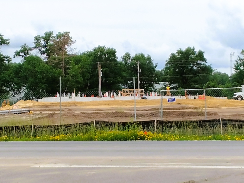 June 2025 construction operations at Collective Training Officers Quarters Project at Fort McCoy