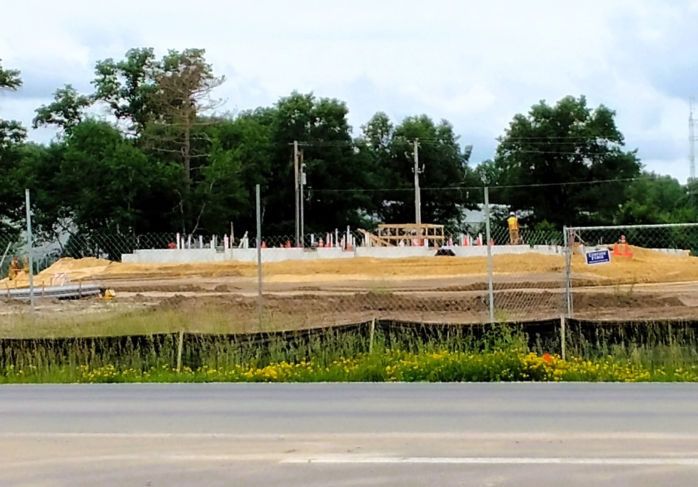 June 2025 construction operations at Collective Training Officers Quarters Project at Fort McCoy