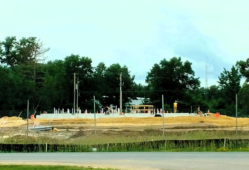 June 2025 construction operations at Collective Training Officers Quarters Project at Fort McCoy