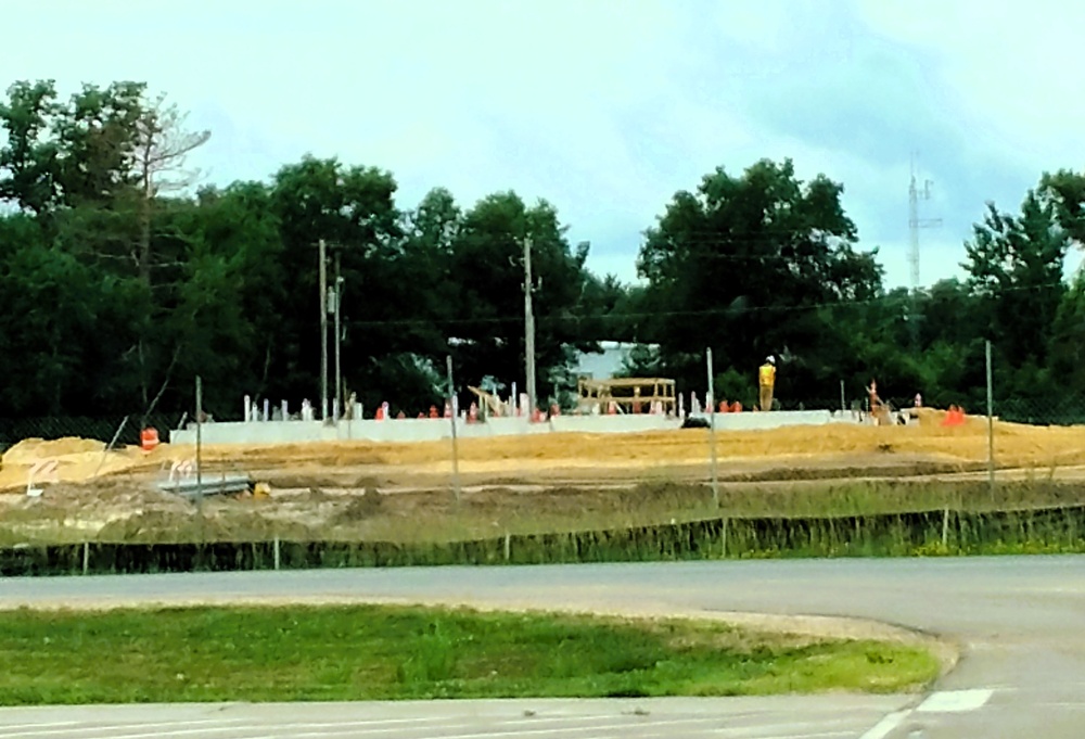 June 2025 construction operations at Collective Training Officers Quarters Project at Fort McCoy