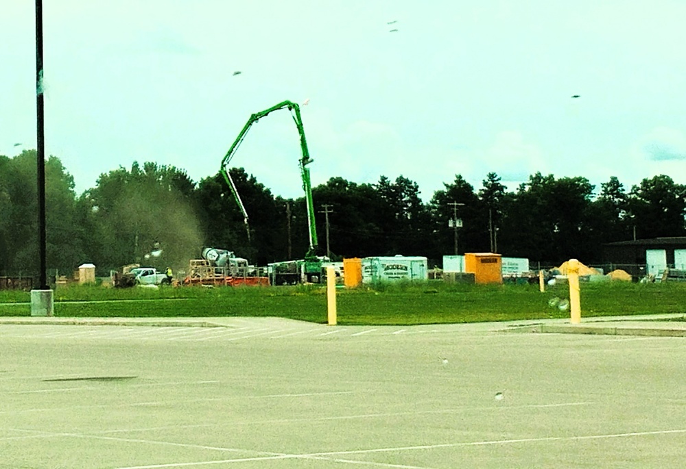 June 2025 construction operations at Collective Training Officers Quarters Project at Fort McCoy