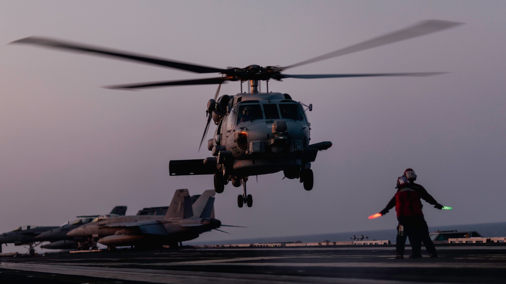George Washington Conducts Flight Operations