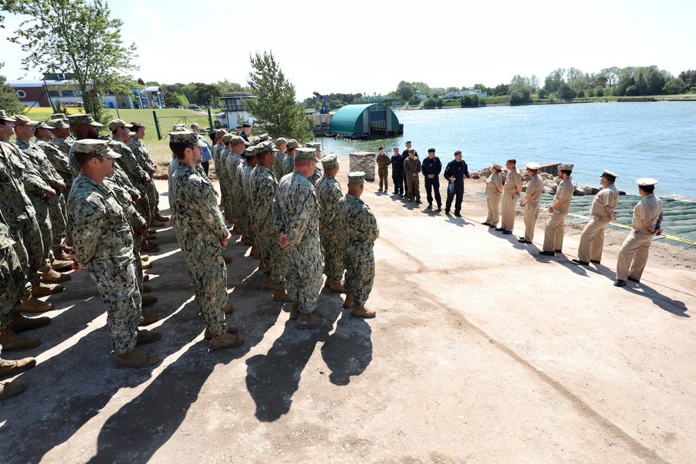 Latvian and U.S. Forces Celebrate Completion of Expeditionary Boat Ramp During BALTOPS 25