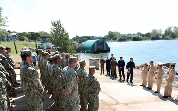 Latvian and U.S. Forces Celebrate Completion of Expeditionary Boat Ramp During BALTOPS 25