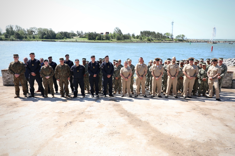 Latvian and U.S. Forces Celebrate Completion of Expeditionary Boat Ramp During BALTOPS 25