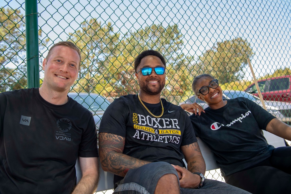 Headline&amp;#xD;&amp;#xA;Boxer Sailor 360 Team Holds Kickball Game
