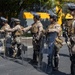 U.S. Marines guard federal building